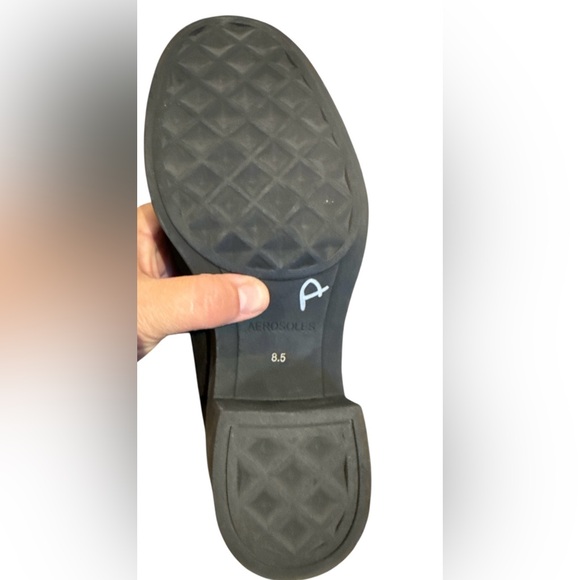 Aerosoles Gibes Leather Tassel Loafer-Block Heel - Picture 6 of 6